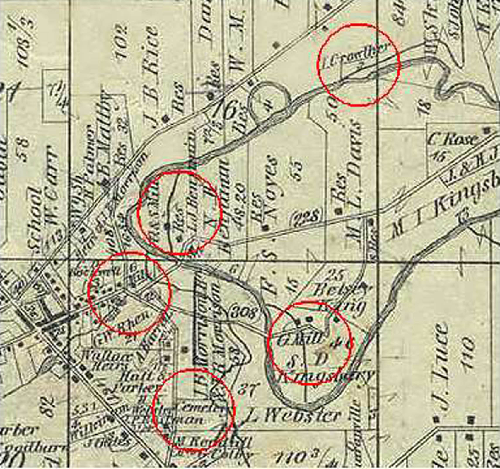 conneaut creek map section